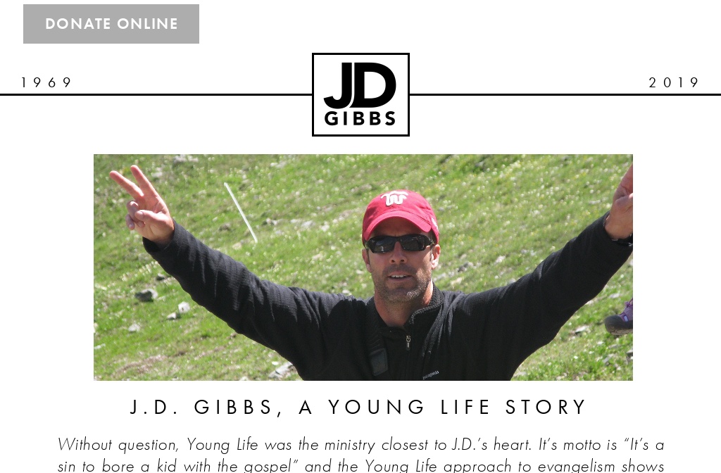 J.D. Gibbs Legacy — JDGibbsMemorial