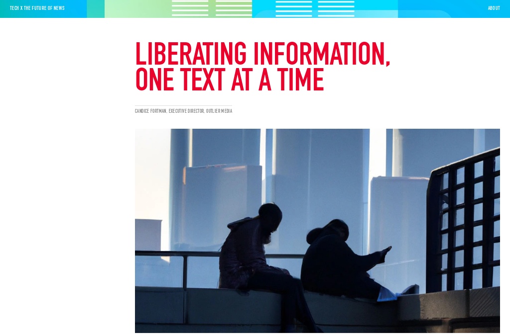CHM Tech and the Future of News — Liberating Information One Text at a Time