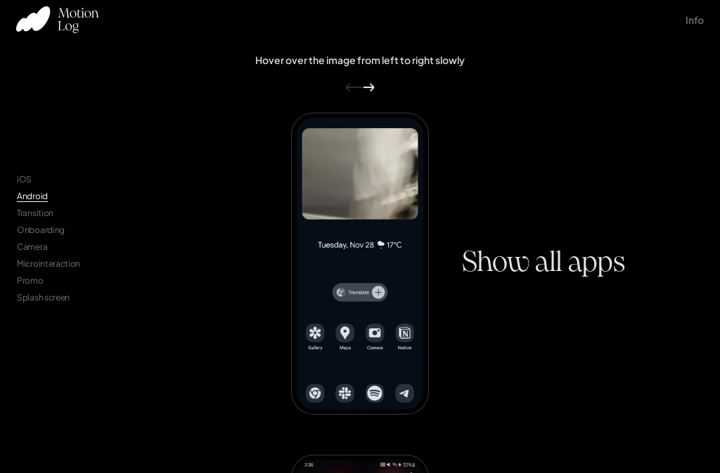 Motion Log — LB Android