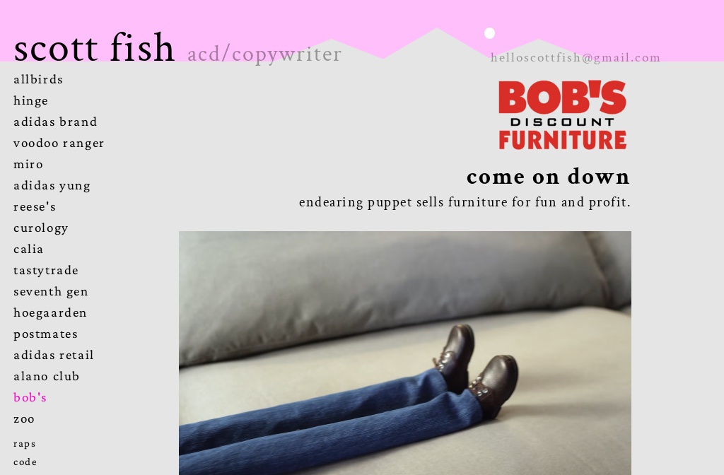 scott fish - acd/copywriter!! — bob's