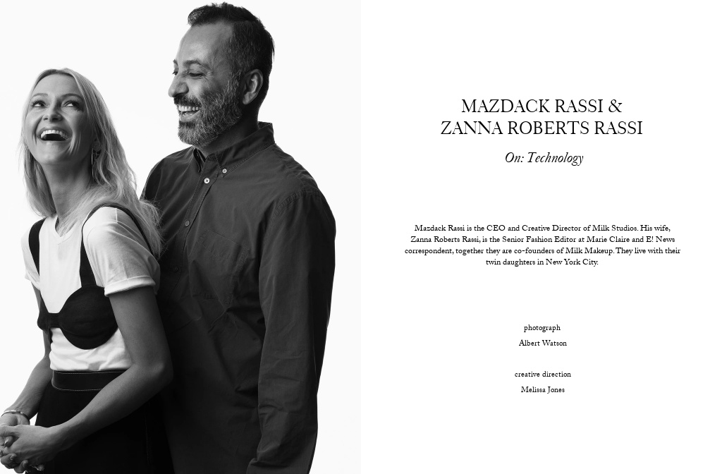 Mazdack Rassi and Zanna Roberts Rassi On: Technology