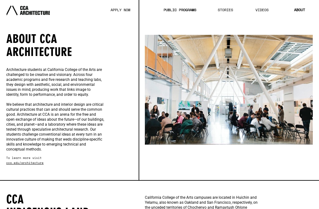 SCAFFOLD [CCA ARCHITECTURE DIVISION] — About CCA / Sponsors
