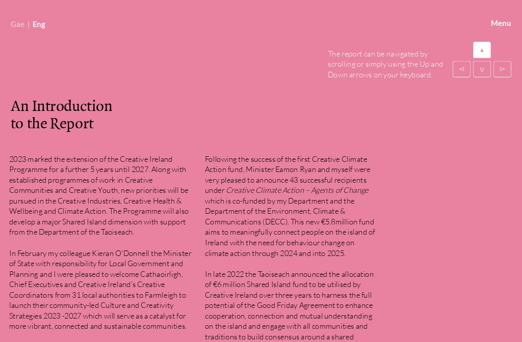 Creative Ireland Progress Report 2023 — An Introduction to the Report