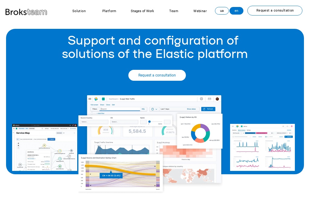 Broksteam - Support and configuration of solutions of the Elastic platform