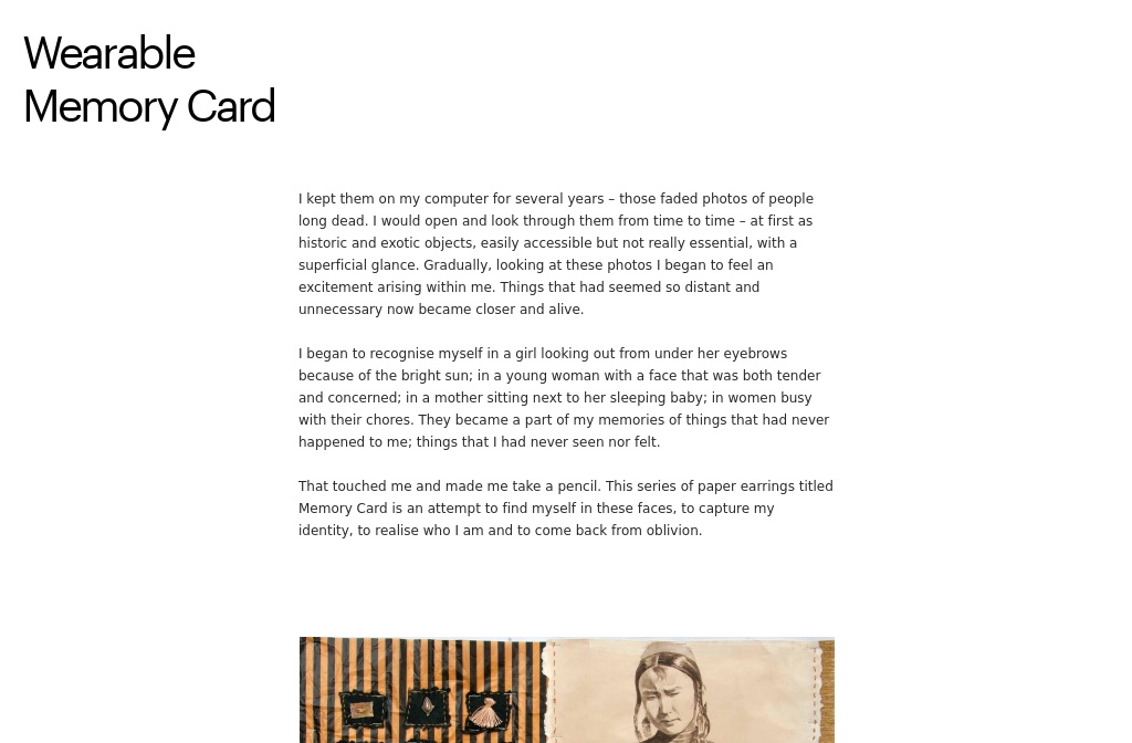 News from Central Asia — WEARABLE MEMORY CARD