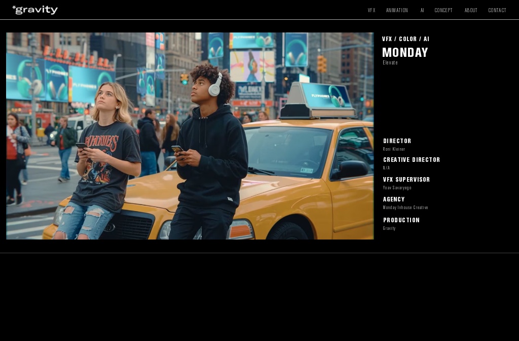 Gravity Creative Space - VFX & Animation Studio — Monday Elevate