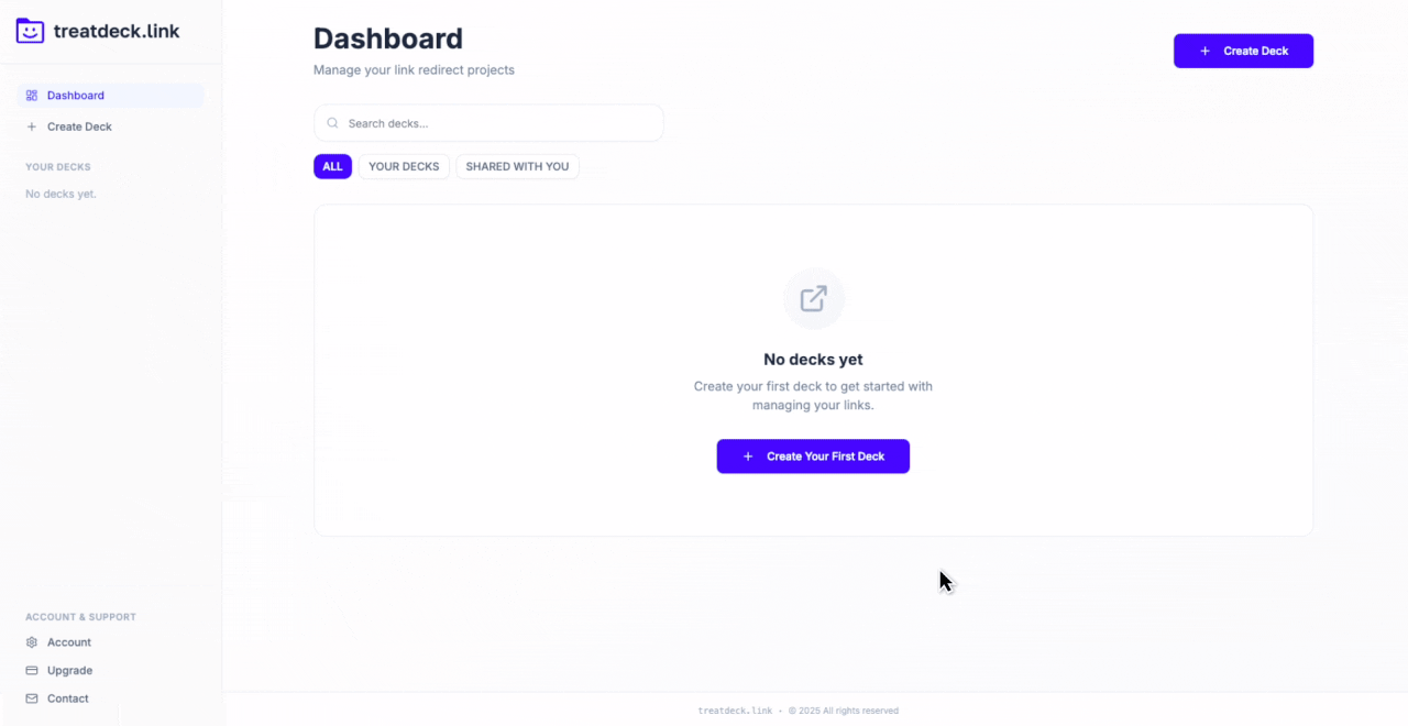 Treatdeck walkthrough
