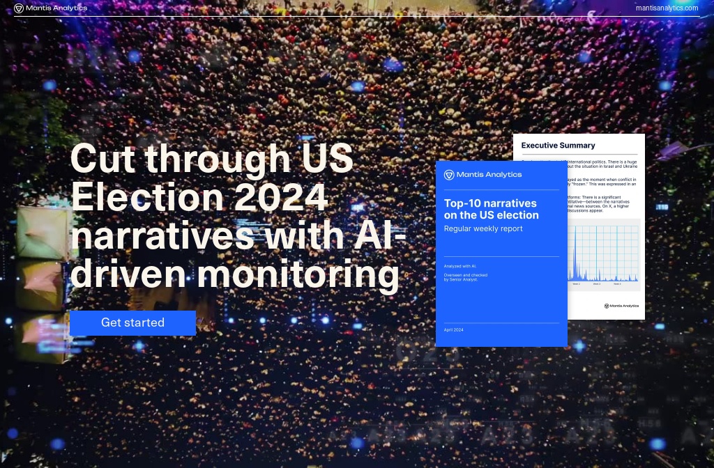 US Election 2024 narrative monitoring with AI — Mantis Analytics
