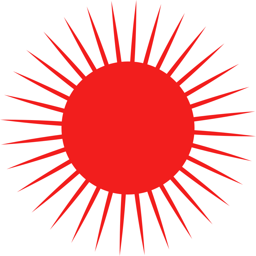 Sonne, sun, icon, rot