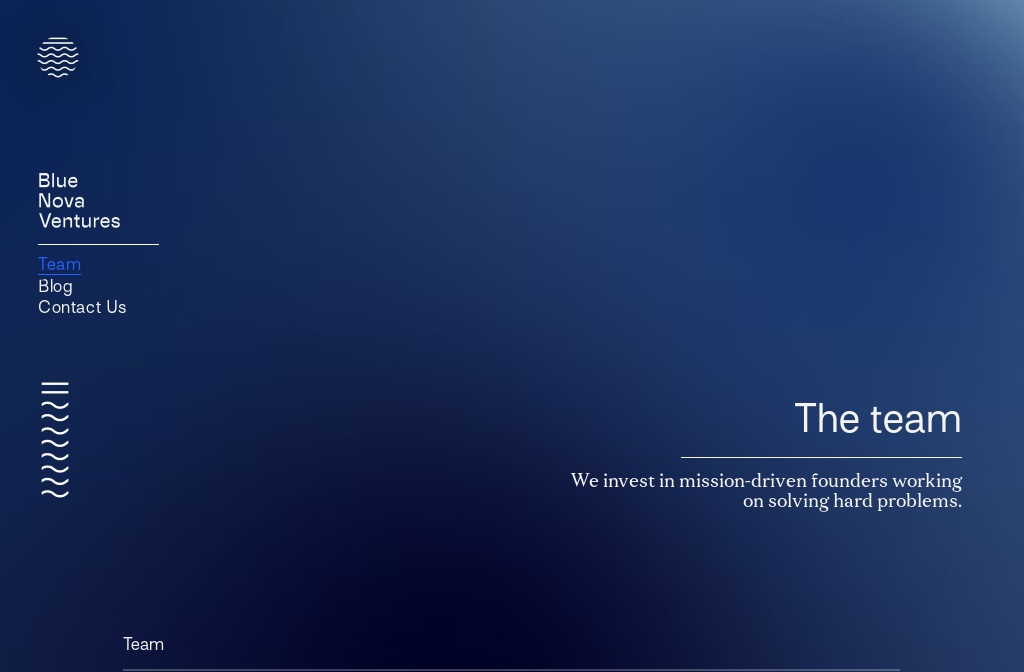 Blue Nova Ventures — Team