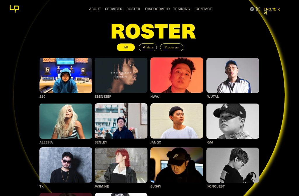 UP MUSIC — roster