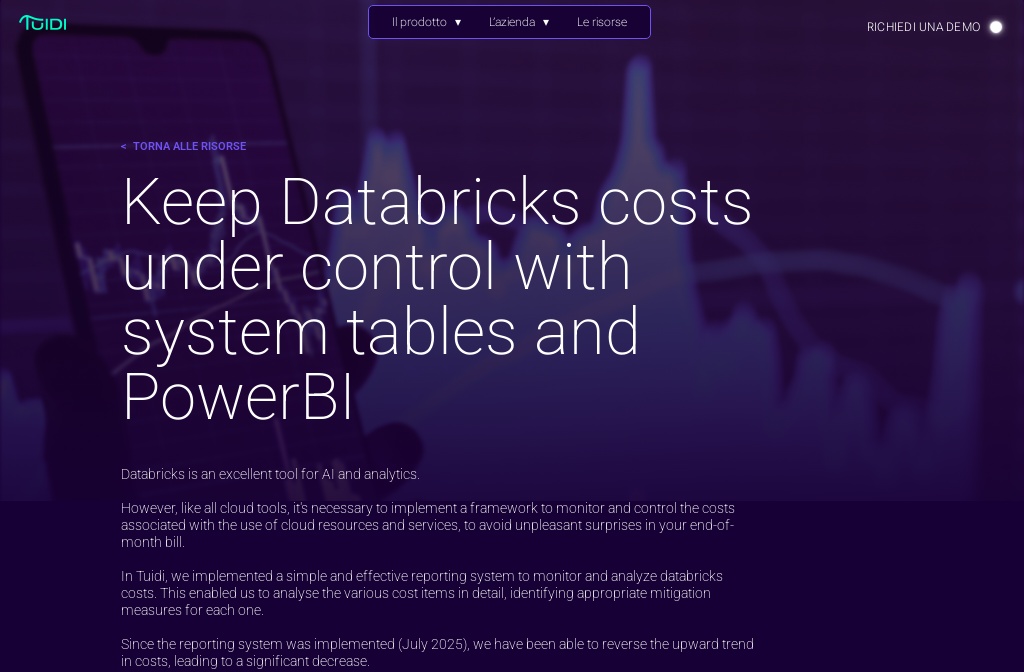 Tuidi — Keep Databricks cost under control